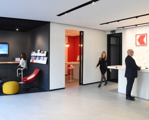 photo d'ambiance de l'agence BCGE rénovée de Florissant